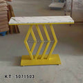 Hot Sale Modern Metal Legs MDF Top Luxury Dining Table Sideboard Console Table