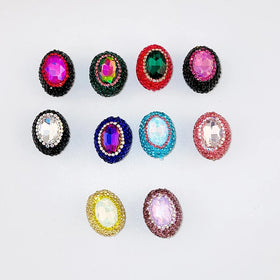 European Style Bracelets Rhinestone Loose Spacer Beads Mixed Color Jewelry Making Findings for Bead Caps