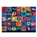 Wholesales 100% Polyester Digital Printing Advertising Custom 3x5ft American Sports Collage Baseball Football 32 NFL Teams Flag