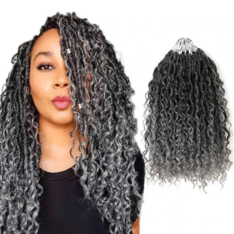 River Locs Synthetic Crochet Braids Hair Passion Twist River Goddess Ombre Braiding Hair Extension Brown Faux Locs With Curly