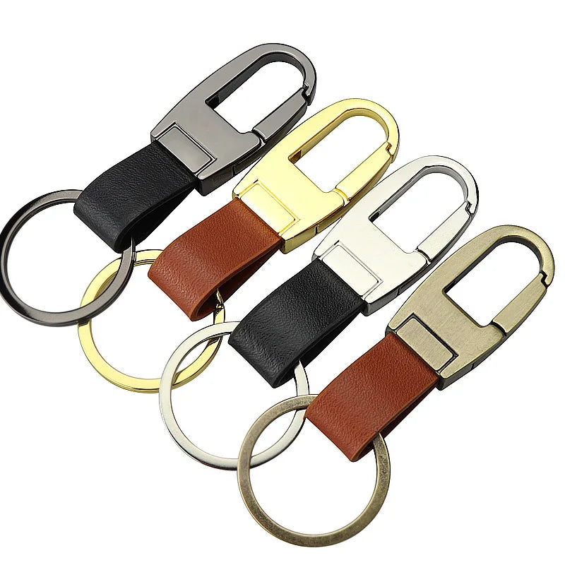 Trends 2025 Fashion Men Leather Key Chain Custom Creative  Car Key Chain Soft Leather Keychain