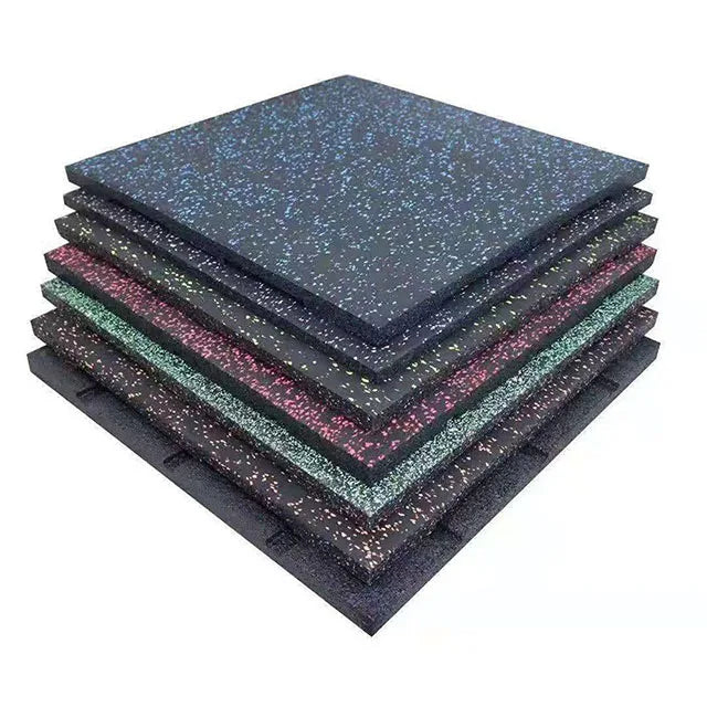 Indoor Gym Rubber Sport Fitness Floor Protective Playground Tiles Mats Composites for Workout and Play