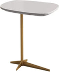 KD Industrial Design Side Table Mobile Coffee Table Stable with Metal Frame Easy to Assemble