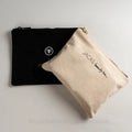 Custom Logo Printed Cotton Zipper Bag for Cosmetic Thick Canvas Zipper Pouch