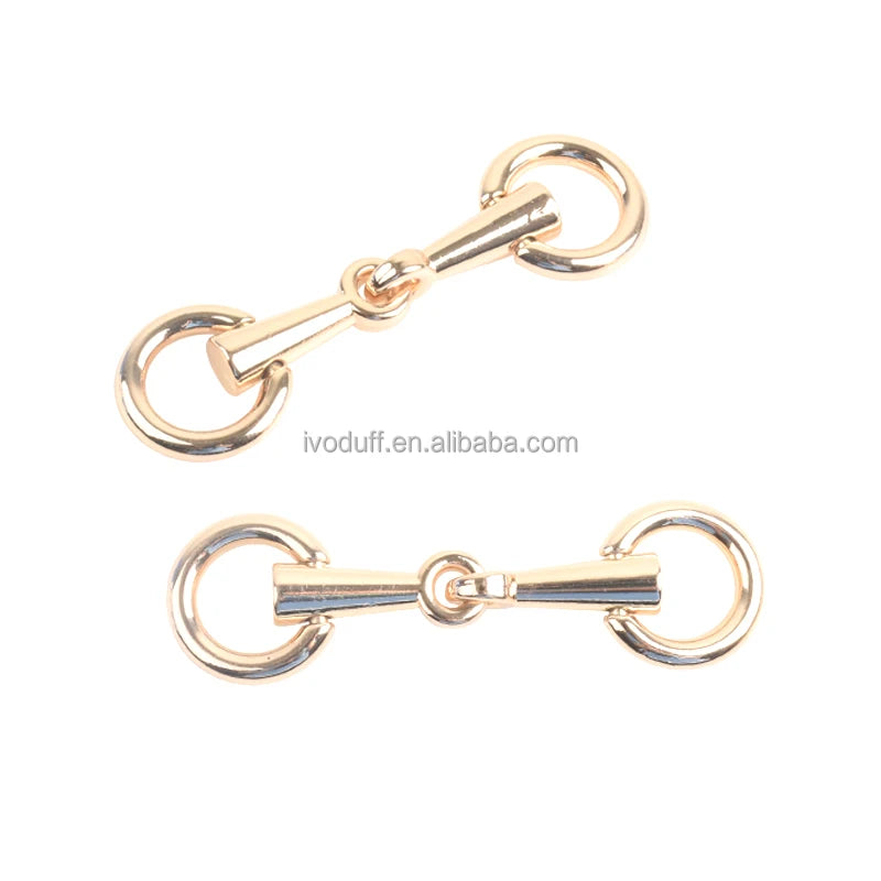 Metal Shoe Chain Buckle Accessories Bag Double O Ring Connector