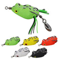 WEIHE Mini Soft Frog 32mm 5.5g Snakehead Lure Topwater Simulation Soft Frog Fishing Bait Floating Lifelike Soft Fishing Lure