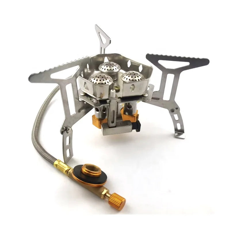 IRONDONKEY Portable Outdoor Mini Gas  for Camping Camping Gas Stove Kitchen Wild Cooking Camping Stove