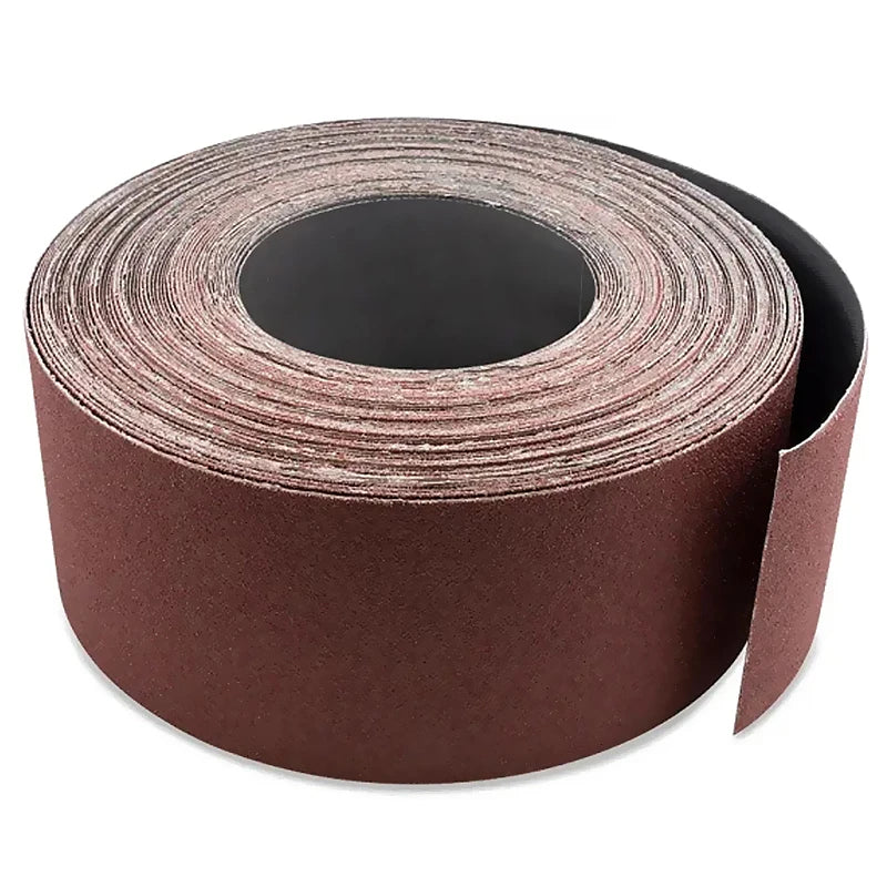 Durable Aluminum Oxide Sanding Roll with Reinforced Backing Abrasive Sandpaper Roll for Woodwork and Metal Surface Finishing