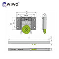 Modern Apartment Sliding Wardrobe Door Hanging Roller Wheels System with Metal & Plastic Construction