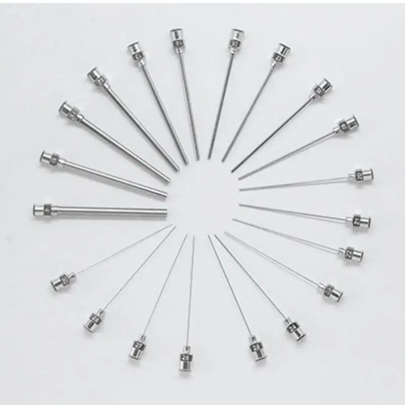 50mm Flat Head Stainless Steel Dispensing Injection Needle Industrial Laboratory Perfume Collection Needle Dispensing Gun