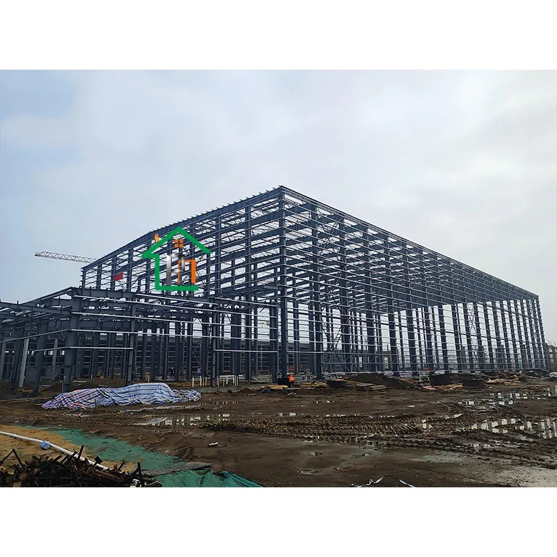 Modern Prefabricated Steel Structure Building Modern Industry CE Certified Long Life Customizable Size Color 5+ Year Warranty