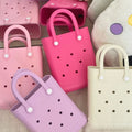 2024 Global Bestseller Rubber Handbag Fashion Waterproof Eva Beach Bag Silicone Baby Bag Small Beach Tote Bag