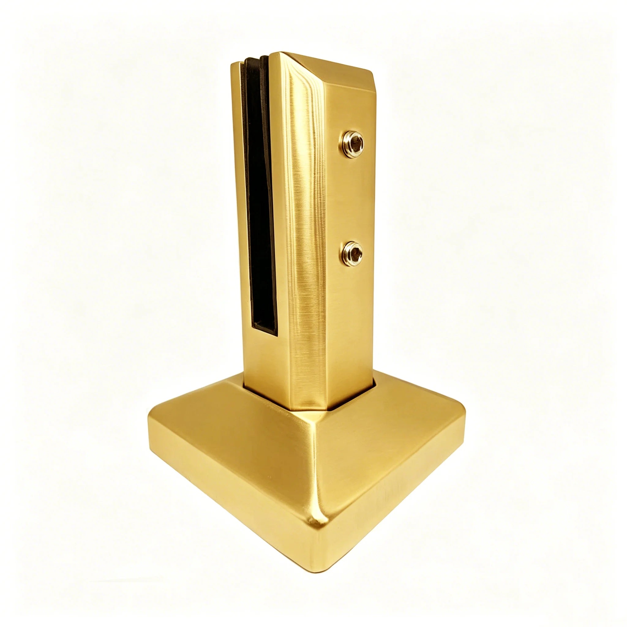 Condibe Pool Fence Matte Brush Gold Adjustable Glass Spigot