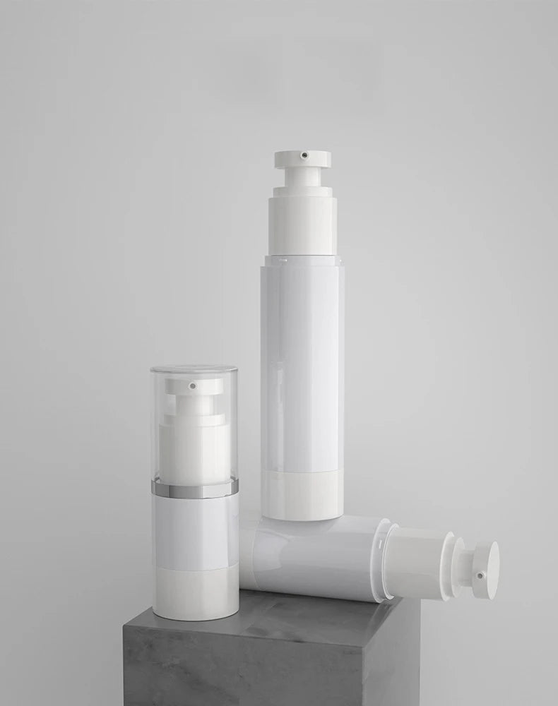 15ml/30ml/50ml AS Ailrless Bottles Cosmetics Set for Traveling Skin Care Cream  All White in Stock