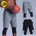 Men's Custom Logo High Elastic Gym Shorts 2-in-1 Workout Activewear for Basketball Running Jogging Casual Style