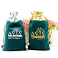 Custom Logo Velvet Suede Satin Drawstring Eco-friendly Jewelry Watch Necklaces Gemstone Gift Pouches Packaging Wholesale