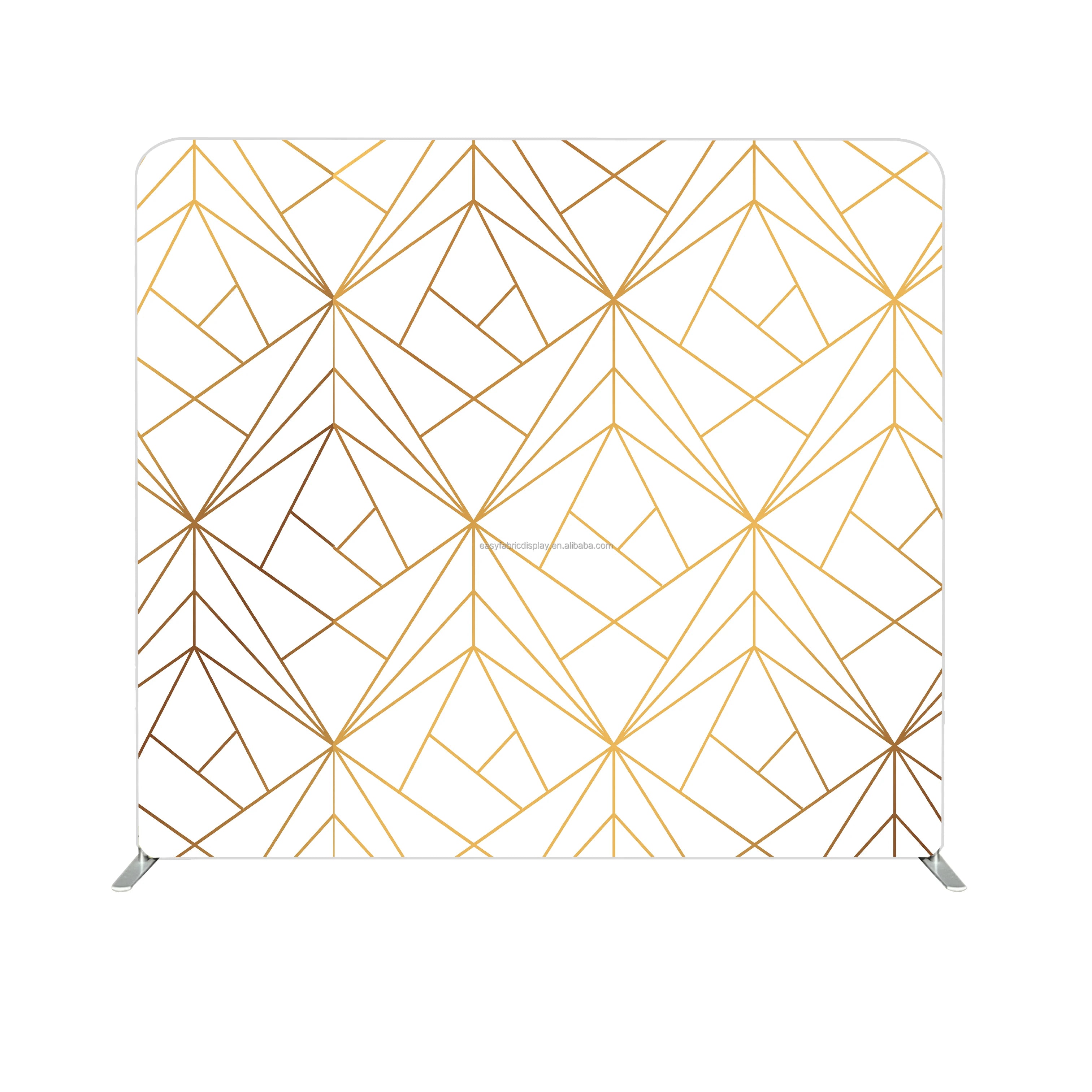 Portable 8x8 Custom Photography Backdrop with Decoration Pillowcase Trade Show Equipment Event Photo Background Stand