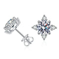 Wholesale Star Design Grade D Moissanite Earrings 925 Sterling Silver 0.5ct Moissanite Stud EarringS
