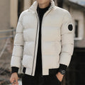 Mens Winter Solid Color Jackets and Coats Outerwear Clothing New Parkas Jacket Men's Windbreaker Thick Warm Male