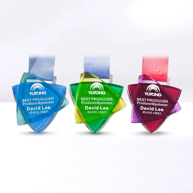 Wholesale Crystal Glass Medals With Blank Medals and Trophies
