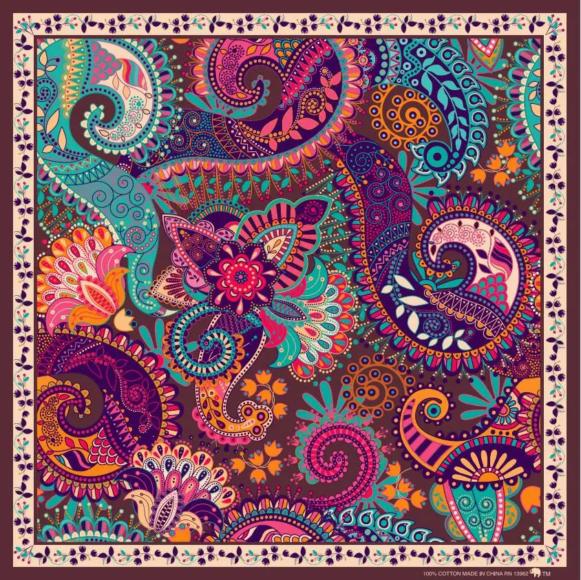 Tattoo Cotton Fabric Printed Bandana Colorful Comprar Bucket Hat Bandana