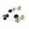 Custom Four Part Plated Press Plated Snap Fasteners Buttons Screw Studs Rivets Metal Decorative for Bag Parts