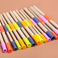 Eco-Friendly Sustainable Bubble Tea Bamboo Strow Straws Kit Wrapped
