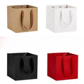 Square Hand Kraft Paper Bag Thick Gift Box Bag Valentine's Day Flowers Gift Bag Handbag in Stock