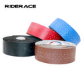 RIDERACE 2PCS/Pair Handlebar Tapes Road Bike PU Leather Perforated Belt Breathable MTB Durable Fixed Belts Cycling Accessories