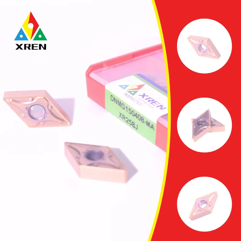 CNC DNMG150408-MA Grooving Carbide Inserts for Stainless Steel Steel & High-Temp Alloys - Turning Inserts for Metal