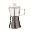 High Borosilicate Stainless Steel Espresso Moka Pot Set Eco-Friendly Portable Stove-Top Coffee Maker Glass Mocha Pot Business
