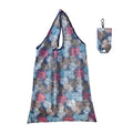 Custom Eco-Friendly Reusable Roll-Up Design Full-Colour Foldable Polyester Shopping Bag with Animal Prints Stylish and Durable