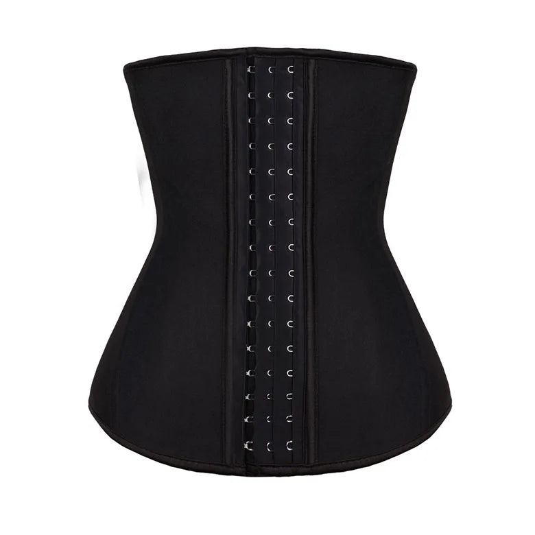 Women's Eco-Friendly Boned Corset Customizable Logo 3 Hook Latex 9 Steel Waist Trainer Breathable Fajas Colombianas 3 Hook Latex