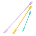 Hot Seller Saffron Mini Scraper Spatula Long Handle Silicone 3pcs Different Sizes Jam Spoon Multi-Function Tool Cake Tools