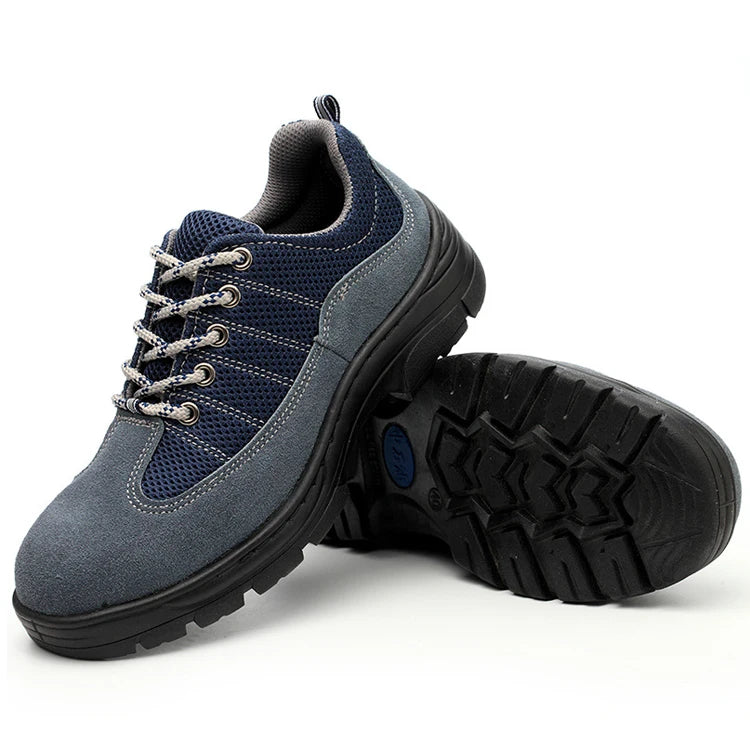 Men's High Top Anti-Smash Safety Shoes Factory Winter Industrial Sport Style Steel Toe Genuine Leather Upper Rubber Outsole