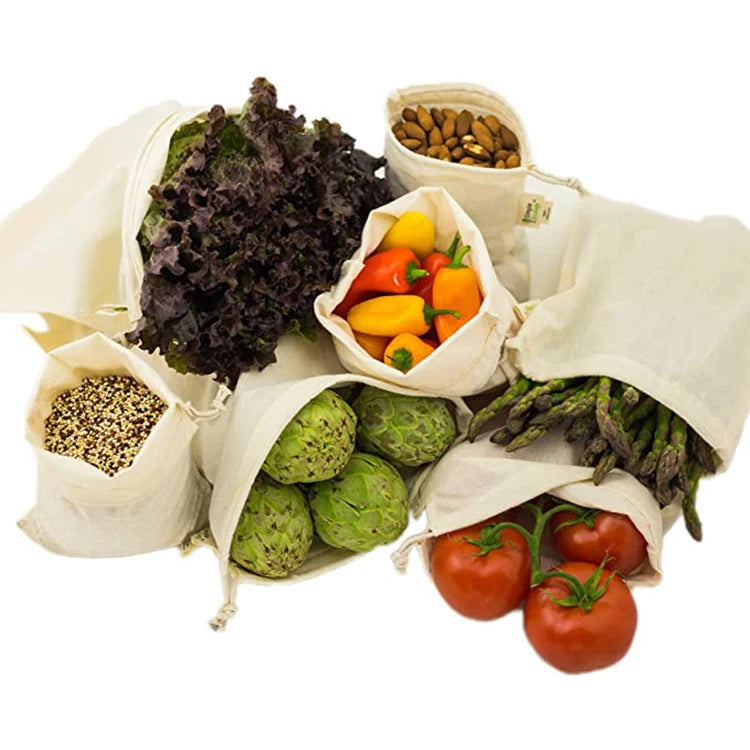 Cheap Hotsale Small Custom Natural Reusable Gift Packaging Linen Drawstring Organic Cotton  Packaging Canvas Pouch