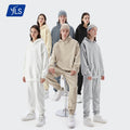 YLS Hot Sale 100% Cotton Gym Hooded Long Sleeve Hoodie Set Customized 460Gsm French Terry Fashionable Casual Winter Plus Size