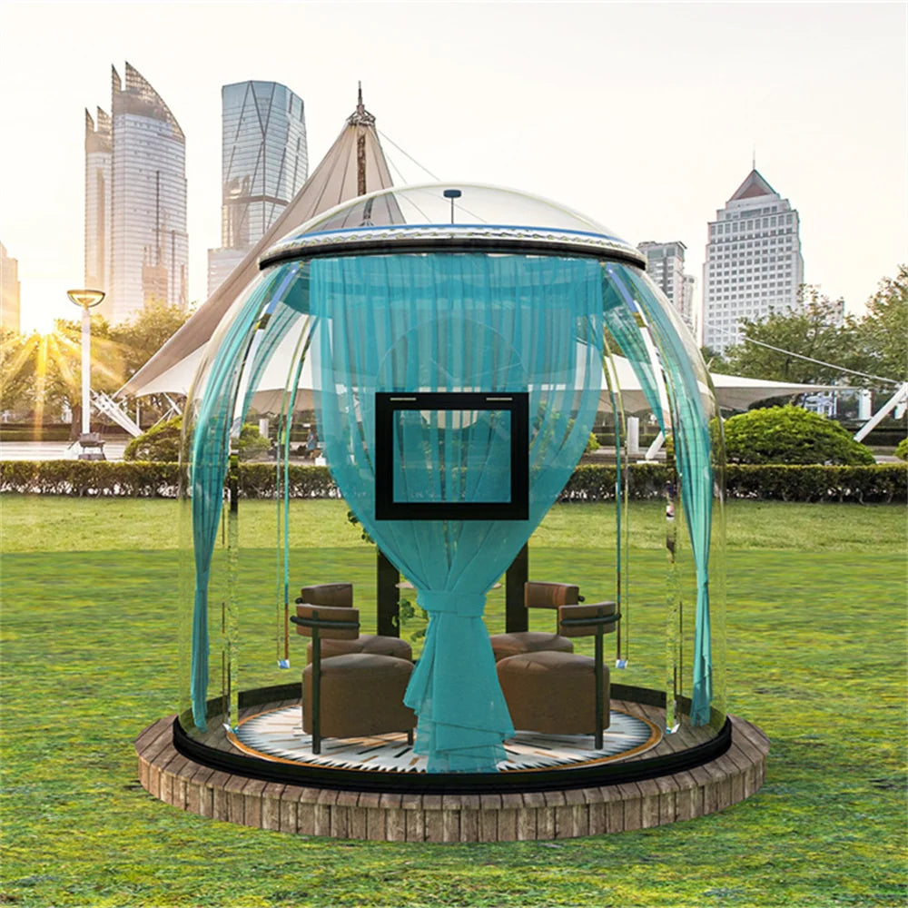 Outdoor Full House Polycarbonate Glamping Bubble Igloo Dome Waterproof Trade Show Tent