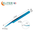 ELITER Hot Sell Wholesale Nano Grip Tweezers for Lash Extensions Lash Tweezers Fiber Tip Fiber Lash Tweezers