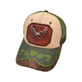 Unisex Richardson Trucker Hat Beautifully Embroidered Copper Eagle Design Western Cowboy Mesh Canvas Outdoor Casual Hip Hop