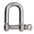 Stainless Steel 304 316 D Shackle 5mm 6mm Rigging Hardware Adjustable Lifting Shackle Buckle