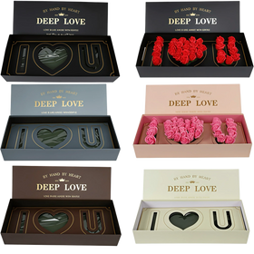 2025 Best Valentine's Day Gifts High Heart Paper Box Large Couple Rose Flower Best Party Supplies for Girlfriend Mother Love