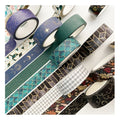 1.5*7CM Gold Stamping Washi Paper Tape Handmade Masking Tape Decorative Tape DIY for Planner Gift Scrapbooking
