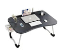 MDF Wooden Portable Mesa Portatil Folding Computer Bed Desk Foldable Small Bed Laptop Table with Drawer