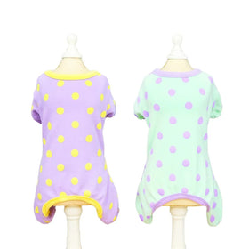 Stocked Wholesale Designer Small Polka Dot Pajama Shirt for Dogs