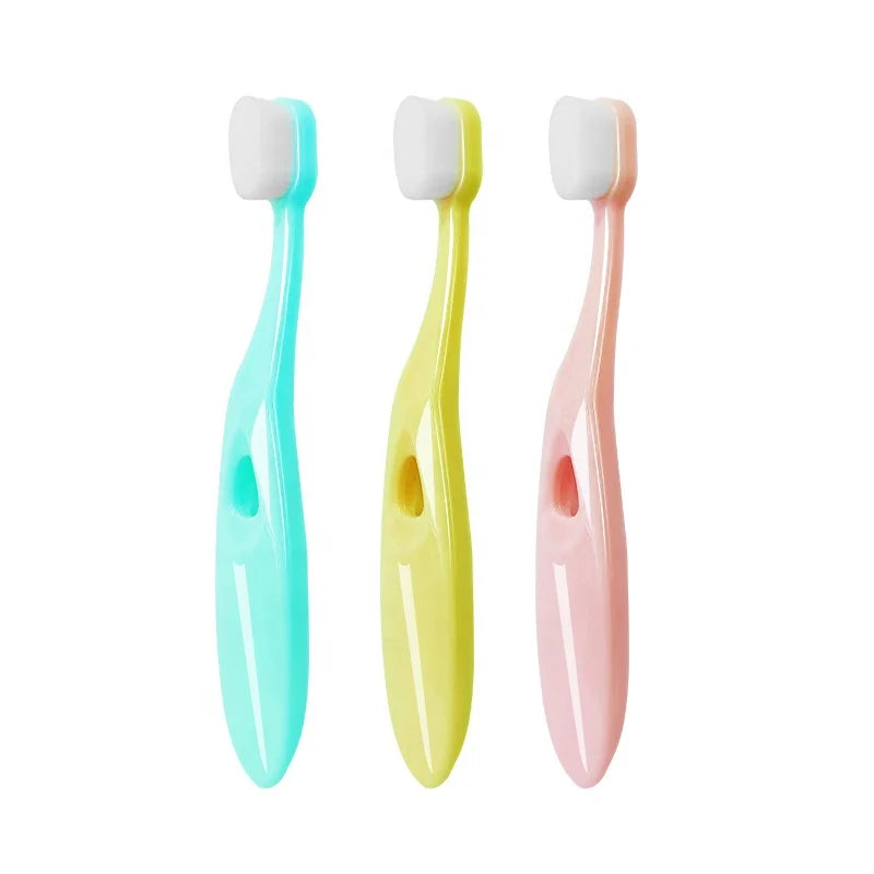 Hot Sale Eco-Friendly PP Handle Micro Nano Ultra Soft Bristles Toothbrush for Kids