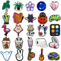 Customized Wholesale 2D Casual Diy Clog Sandal Accessories Crystal Beverage Shoes Decorations Kawaii Shoe Charms