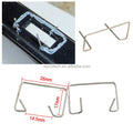 Car Bumper Repair Pins 100pcs / Poly Bag Stainless Steel SUS201 M-shape Pre-cut for Bodywork Plastic Repair