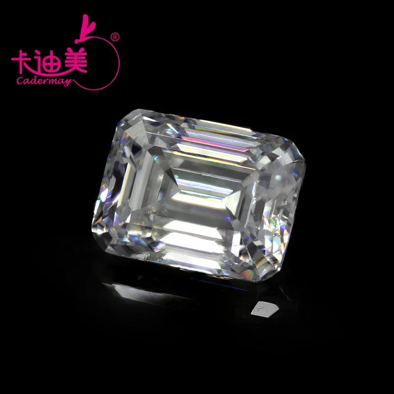 6x8mm 2ct Emerald Cut Rectangle Shape Moissanite White D Color Loose Stone with GRA Moissanite Diamonds Brilliant Cut