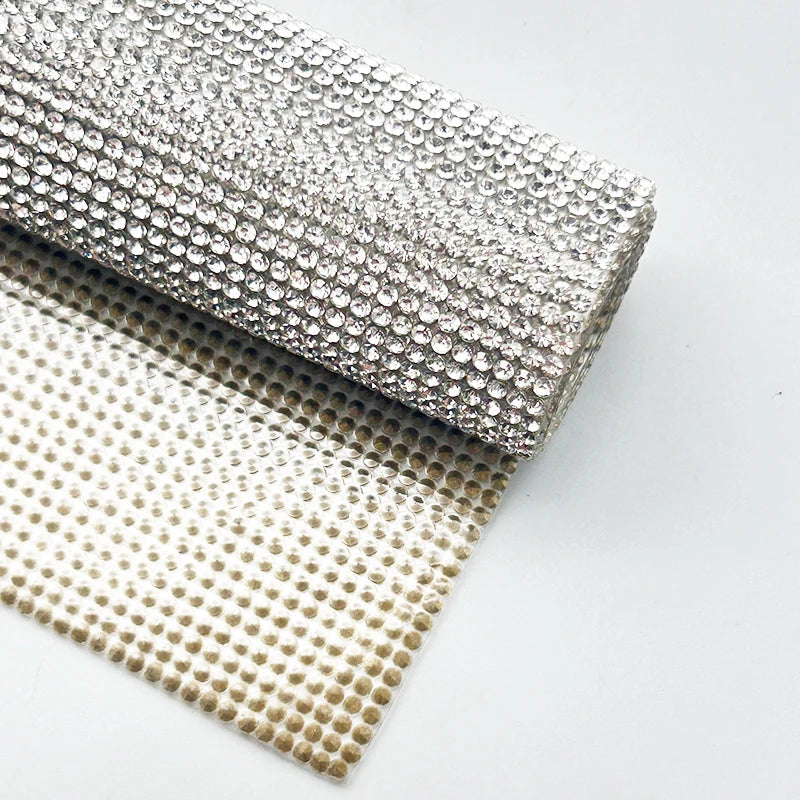 Bling Bling 24*40cm Crystal Rhinestone Sticker Trim Strass Diamond Crystal Rhinestone Sheet for DIY Crafts Decoration